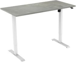 Bureau assis debout euroseats 1 motor Blanc 1&nbsp;600 x 800 x 730   1&nbsp;210 mm