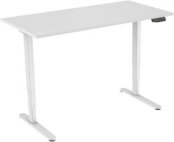 Bureau assis debout euroseats 2 motor Blanc, blanc 1&nbsp;800 x 800 x 620   1&nbsp;250 mm