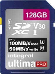 Carte mémoire SDXC Integral V30 128 Go