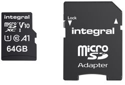 Carte mémoire micro SDXC Integral V10 64 Go