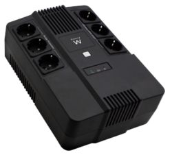 Onduleur ewent EW3945 UPS 6 x prise type EU Type F Noir