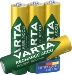 Piles VARTA ACCU AAA 1 000 mAh 4 Unités