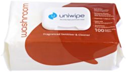 Lingettes uniwipe Sanitaires 100 Feuilles