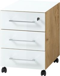 Caisson à tiroirs GERMANIA 4201 242 400 x 500 x 550 mm Chêne navarra, blanc