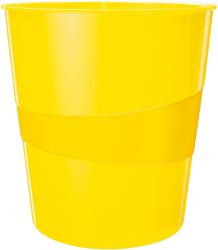 Corbeille à papier Leitz 15 litres WOW 15 l Polystyrène Jaune 29 x 29 x 32,4 cm