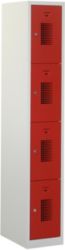 Casier NH 180 1.4 Gris, rouge Serrure à cylindre