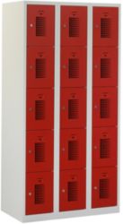 Casier NH 180 3.15 Gris, rouge Serrure à cylindre