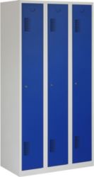 Vestiaire NH 180 3.3 Gris, bleu 3 Portes 3 colonnes Système antichute