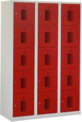 Casier NHT 180 3.15 Gris, rouge Système de sécurité antichute