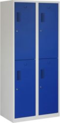 Vestiaire NHTD 180 2.4 Gris, bleu 800 x 500 x 1,800 mm 2 colonnes Système antichute