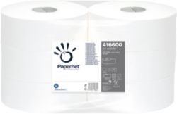 Papier Toilette Papernet Maxi Jumbo 416600 1 épaisseur 6 Rouleaux de 400 Feuilles