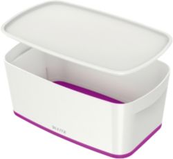 Boîte de rangement Leitz MyBox WOW 5 L Blanc, Violet 31,8 x 19,1 x 12,8 cm