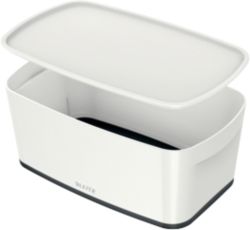 Boîte de rangement Leitz MyBox WOW 5 L Blanc, Noir 31,8 x 19,1 x 12,8 cm