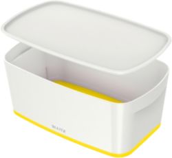 Boîte de rangement Leitz MyBox WOW 5 L Blanc, Jaune 31,8 x 19,1 x 12,8 cm