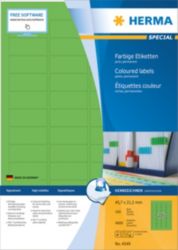 HERMA 4549 45 x 21 mm 100 Feuilles de 48 Étiquettes