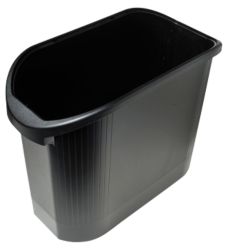 Corbeille à papier Exacompta Topline 24 x 48 x 36,5 cm Noir