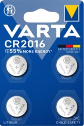 Piles électroniques VARTA CR2016 4 Unités