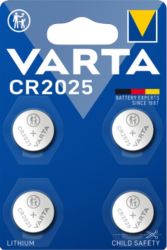 Piles électroniques VARTA CR2025 4 Unités