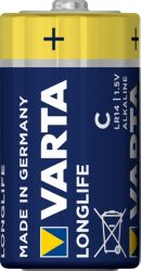Piles alcalines VARTA Longlife C 2 Unités