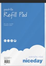 Recharge pour bloc notes Niceday Assortiment Quadrillé micro perforé A4+ 21 x 31,5 cm 60 g