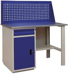 Atelier avec placard et tiroir Filex WB Pro 120 Bleu 1366 x 1200 x 700 mm