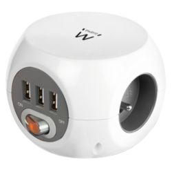 Multiprise ewent EW3952 1.5 m Blanc