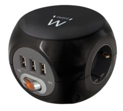 Multiprise ewent EW3938 1.5 m Noir