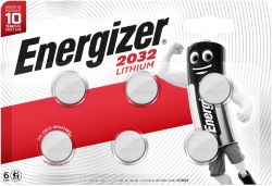 Piles Energizer Pile bouton au lithium CR2032 6 Unités