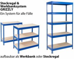 Étagère résistante office marshal Bleu 2&nbsp;200 x 900 x 600 mm