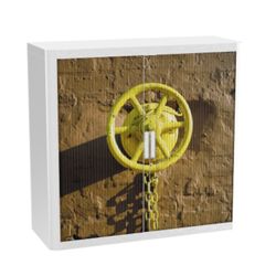 Armoire basse à rideaux Paperflow Marine Assortiment 1&nbsp;100 x 415 x 1&nbsp;040 mm