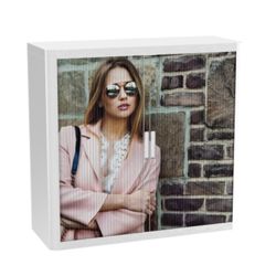 Armoire basse à rideaux Paperflow Miss Assortiment 1&nbsp;100 x 415 x 1&nbsp;040 mm