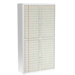 Armoire basse à rideaux Paperflow Cahier Assortiment 1&nbsp;100 x 415 x 2&nbsp;040 mm