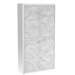 Armoire basse à rideaux Paperflow Papier Blanc 1&nbsp;100 x 415 x 2&nbsp;040 mm