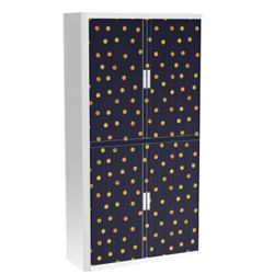 Armoire basse à rideaux Paperflow Pois Assortiment 1&nbsp;100 x 415 x 2&nbsp;040 mm