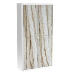 Armoire à rideau Paperflow Cordes Brun, blanc 1&nbsp;100 x 415 x 2&nbsp;040 mm