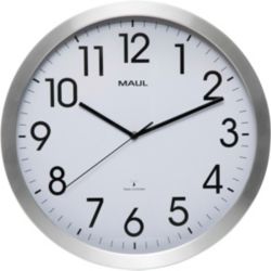 Maul Horloge murale MAULmove 40 x 3,5 cm Blanc, argenté