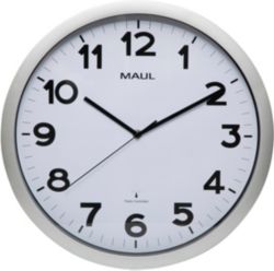 Maul Horloge murale MAULstep 40 cm Argent, blanc