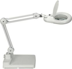 Lampe loupe avec socle Maul MAULviso Blanc LED