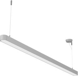 Plafonnier LED Maul MAULstraight Argenté 45 W LED 65 mm