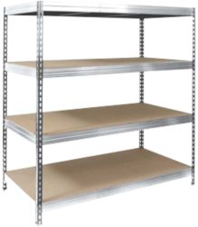 Etagère robuste galvanisée MAMMUT 4 Compartiments 2&nbsp;000 x 1&nbsp;500 x 800 mm