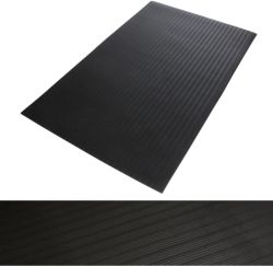 Tapis de sol anti fatique à nervures Noir 60 x 90 cm