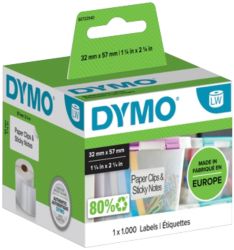 Étiquettes polyvalentes DYMO 11354 32 x 57 mm Blanc 1000 Étiquettes