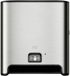 Distributeur pour essuie mains rouleau sans contact Tork H1 Matic Métal, plastique Argenté