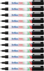 Marqueurs Artline 700 Ronde Noir 12 Unités