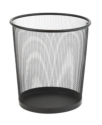 Corbeille à papier 15 litres Office Depot Noir Fil, métal 26 x 26 x 28 cm Ø