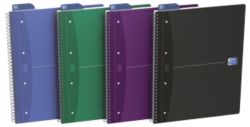 Cahier à spirale OXFORD Essentials A4+ Ligné Assortiment 5 Unités de 90 Feuilles