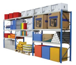 Rayonnages, élément suivant, tablettes ARNO SPACE 2 1.800 x 600 x 2.000 mm