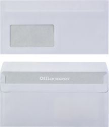 Enveloppes blanches Office Depot DL 80 g