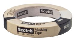 Ruban adhésif de masquage Scotch BASIC 18 mm x 50 m Beige