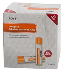 Piles Ativa Longlife AAA LR03 1,5V 16 Unités